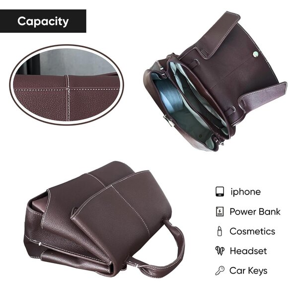 Luxury Handbags for Women Leather Satchel & Top-Handle Designer Bags - Picture 4 of 6